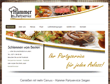 Tablet Screenshot of partyservicehammer.de